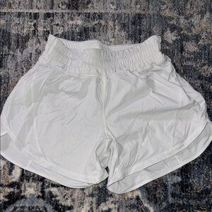 Lululemon White Athletic Shorts